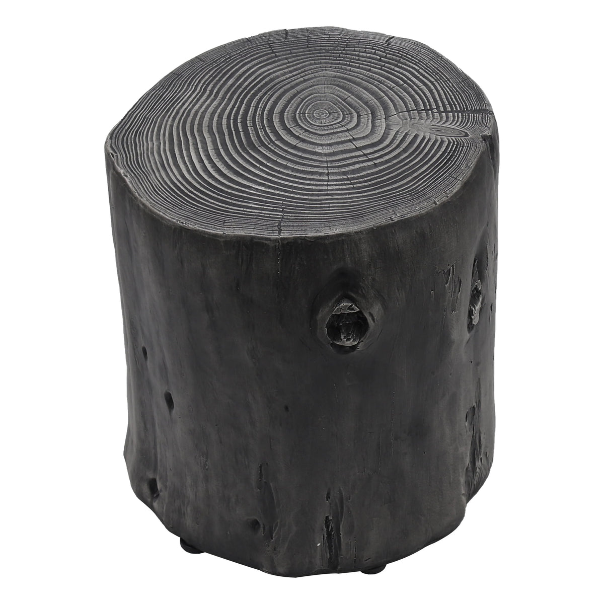 Faux Wood Round Side Table L14435