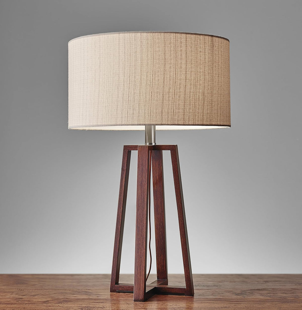 Walnut Birch Wood Floor Lamp R40512