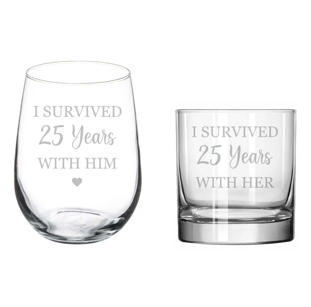 Set of 2 Stemless Glasses Z7873