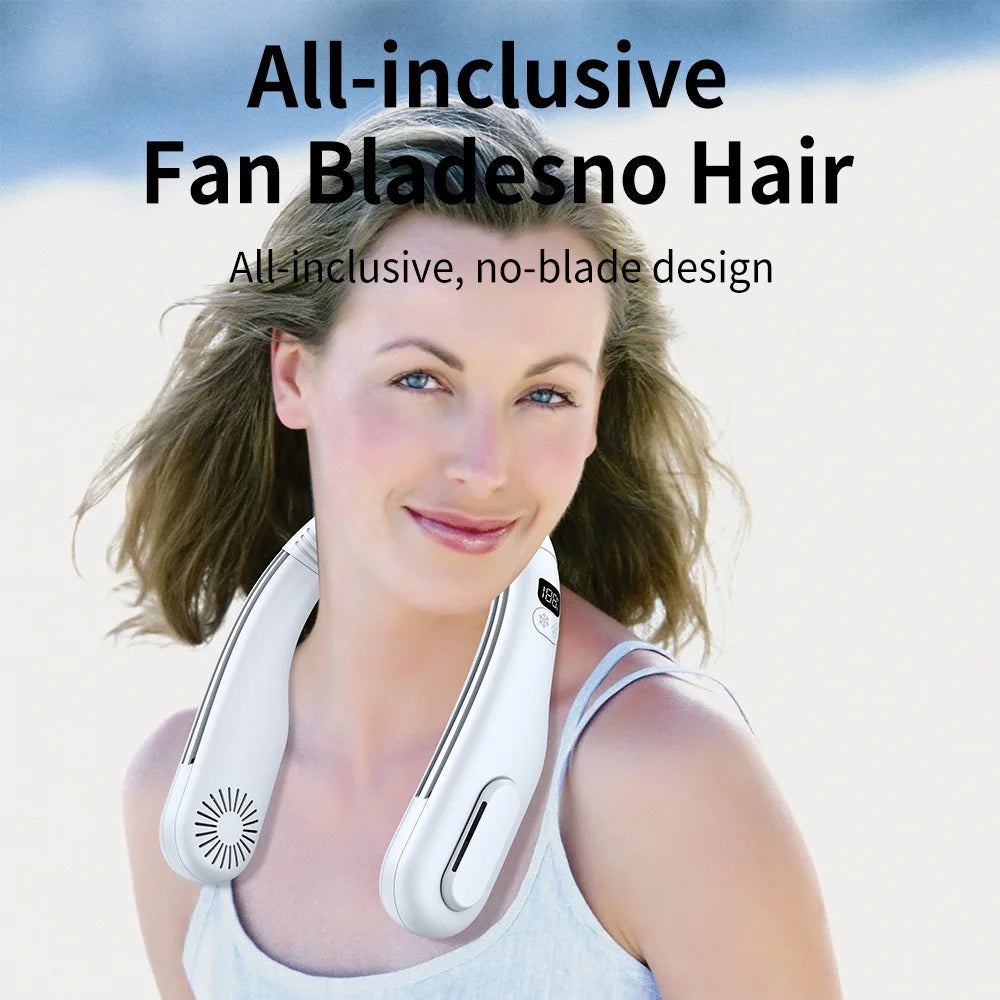 Portable Neck Fan with Semiconductor Cooling, 3 Speeds, LED Display Z162746