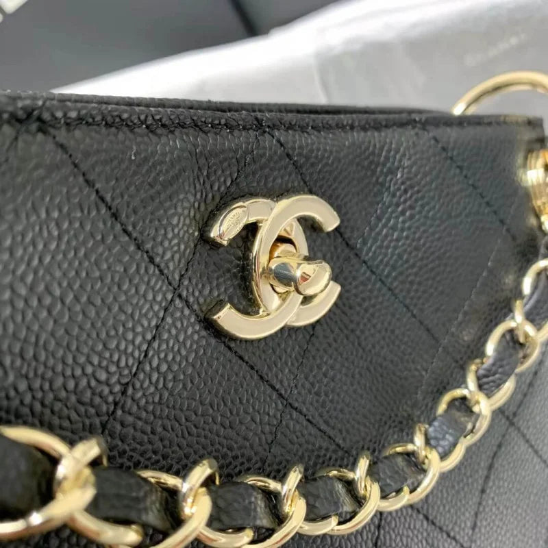 Grained Calfskin Small Hobo Bag L928