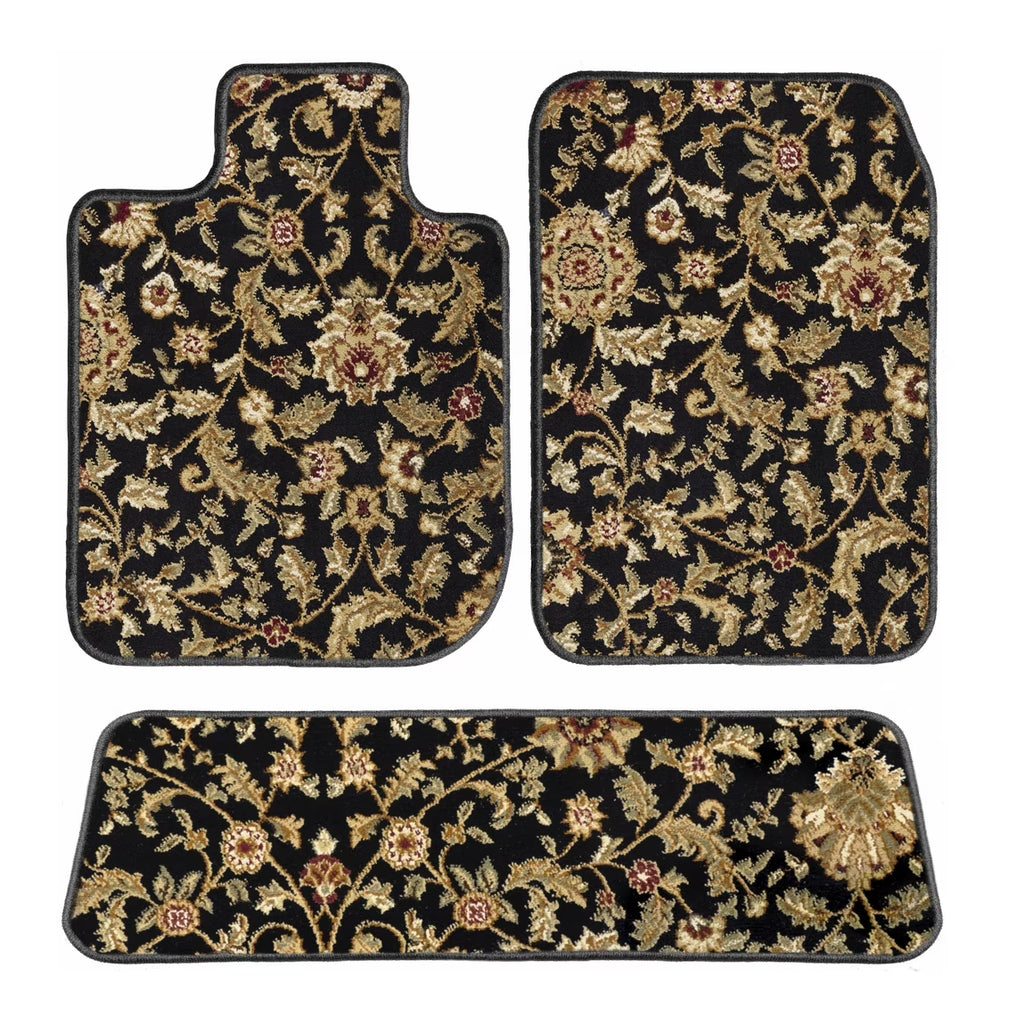 Black Oriental Car Mats T3653