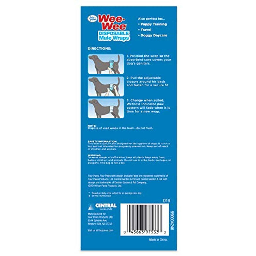 Disposable Male Dog Wraps U790