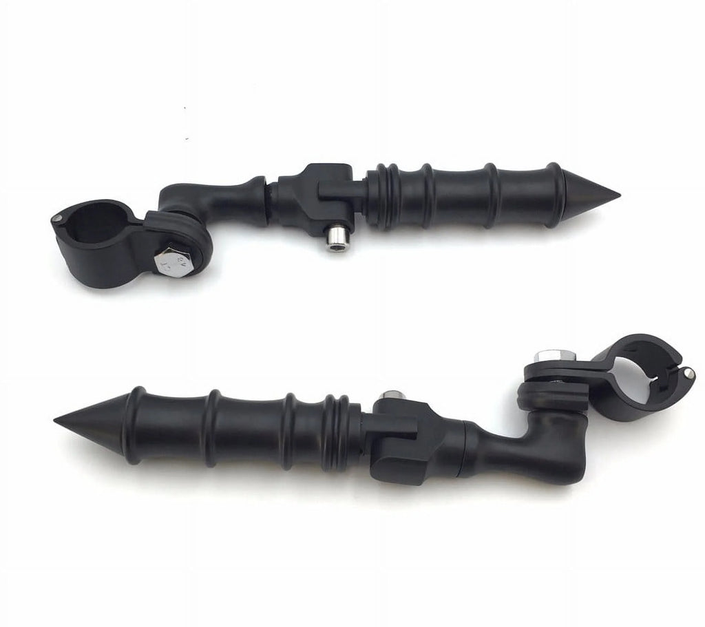 Black Short Angled Peg Mounting Kit with Foot Peg A2402