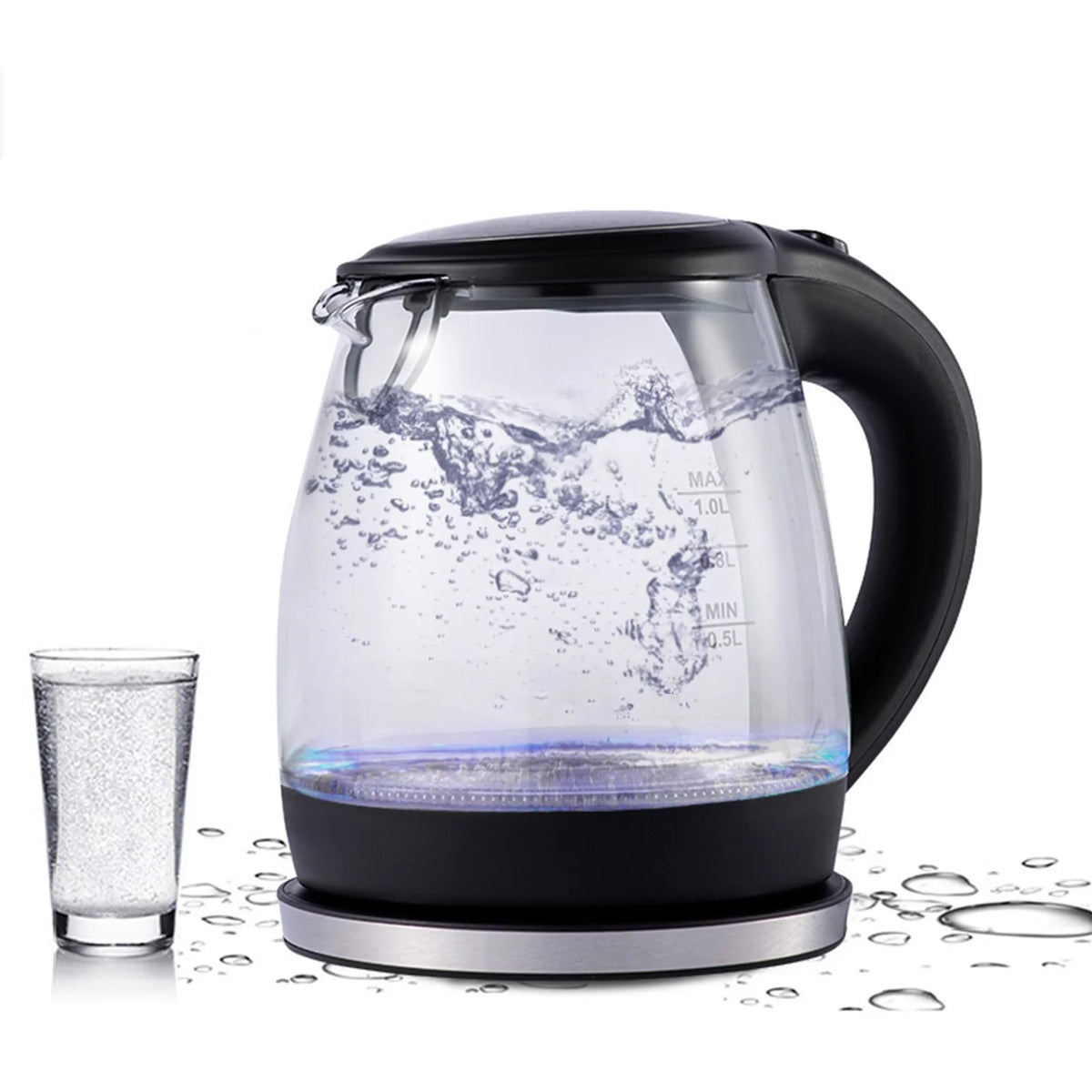 1000W High Borosilicate Glass Electric Kettle C414505