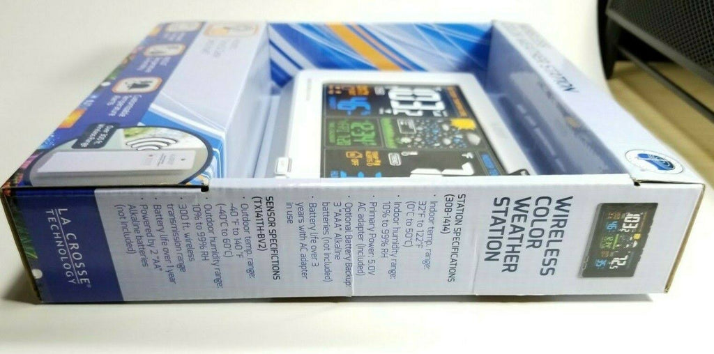 White Wireless Atomic Digital Color Forecast Station R729791