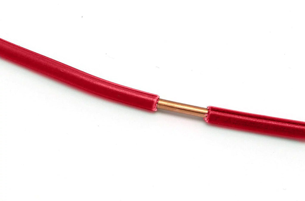 Insulated Solid Copper THHN / THWN Wire 10 AWG 600 Volts Red U77441