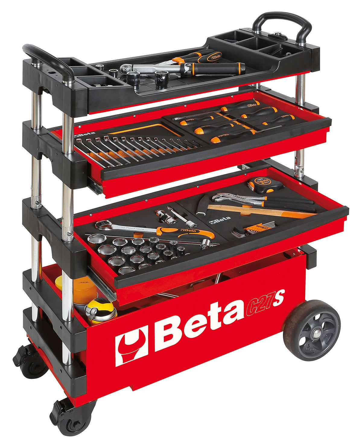 Red Folding Tool Trolley T243758