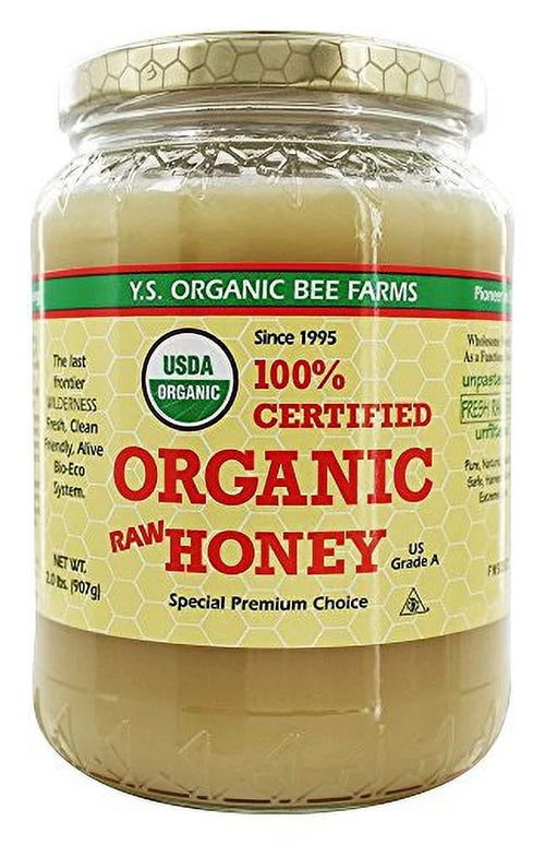 32 oz Pack of 2 Certified Organic Raw Honey W248