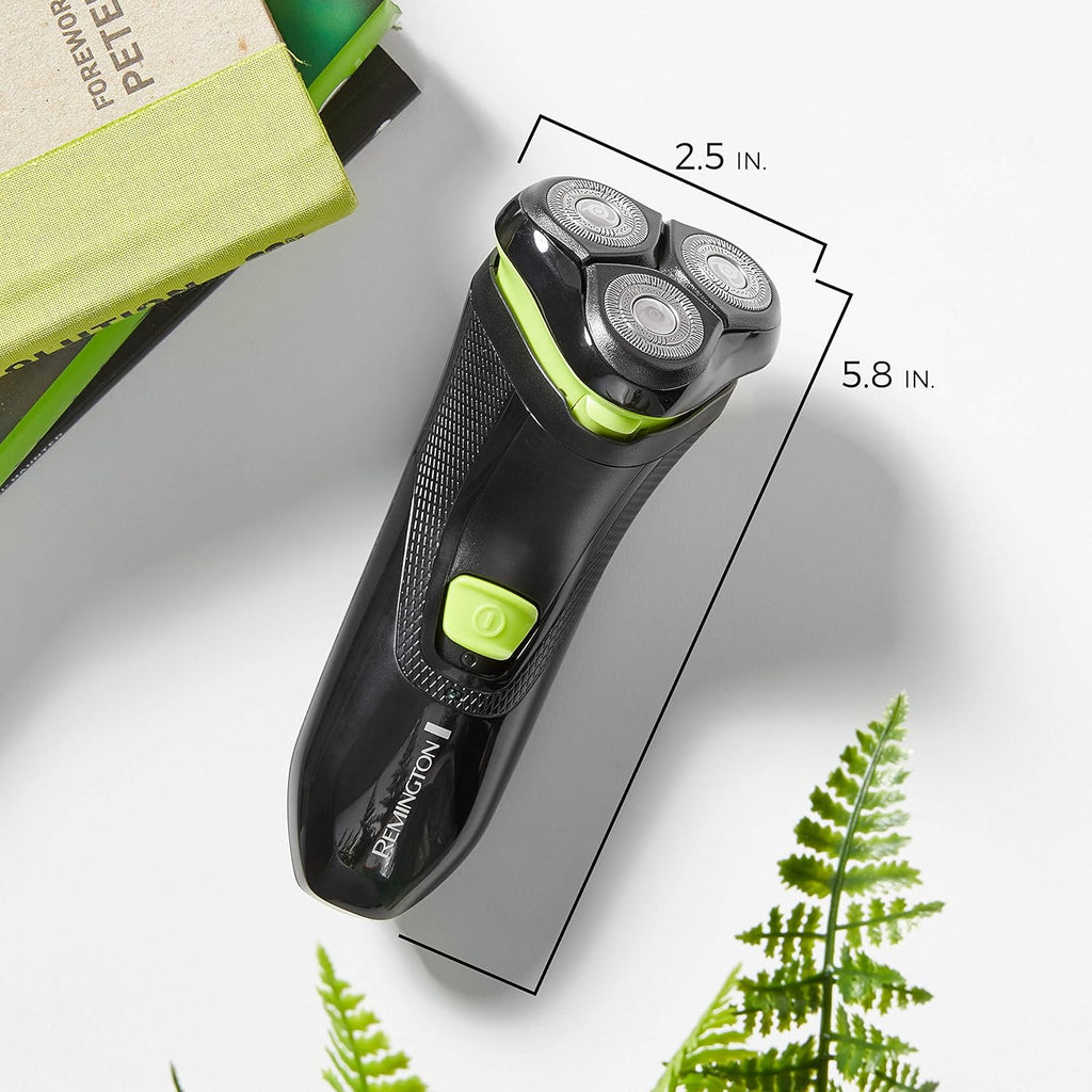 Black/Neon Green Rechargeable Rotary Shaver R8742