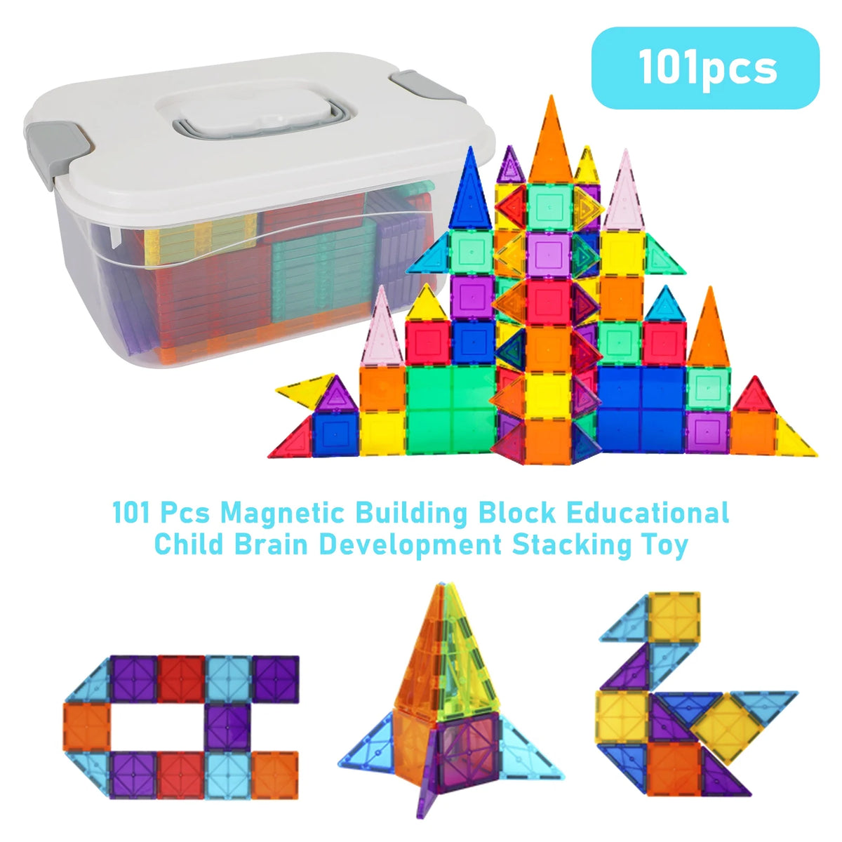 101 PCS Magnetic Building Blocks Set W9718