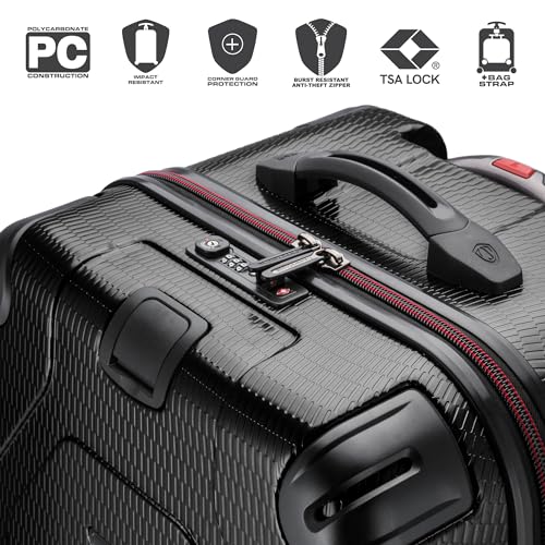 Carbon Gray 30" Hardside Polycarbonate Suitcase with Spinner Wheels B1283
