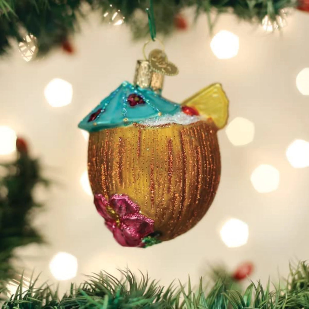 Glass Blown Tree Ornament T162