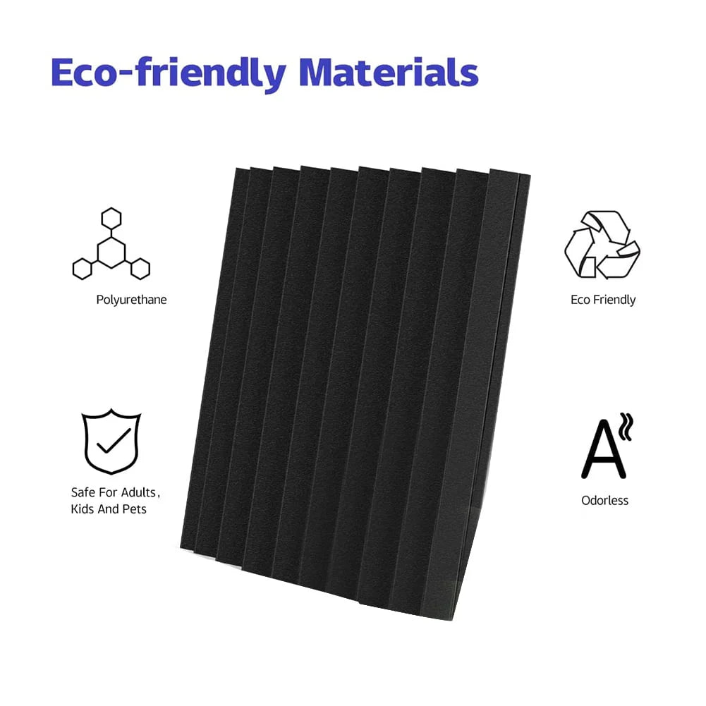 12 Pack Self-Adhesive Acoustic Panels Q471