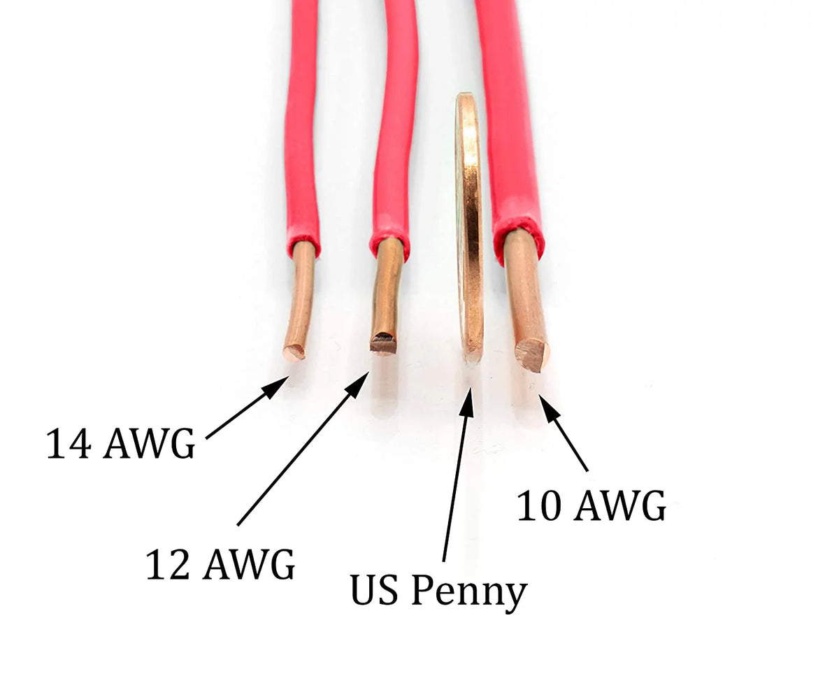 Insulated Solid Copper THHN / THWN Wire 10 AWG 600 Volts Red U77441