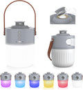 Rechargeable LED Camping Lantern 6 Color Light 1200LM Pack of 2 B715
