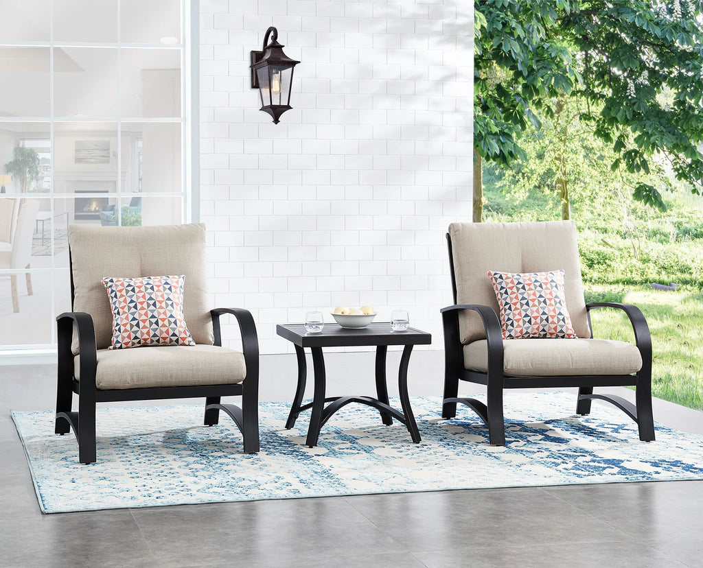 Outdoor Patio Aluminum Square Side Table J83278