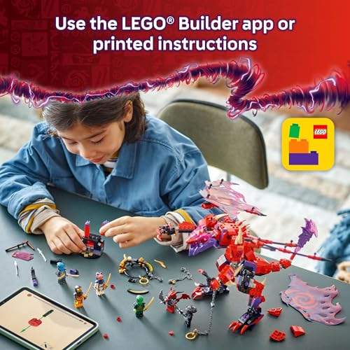 Thunderfang Dragon of Chaos Building Toy with 6 Minifigures and Poseable Dragon Figure L339467