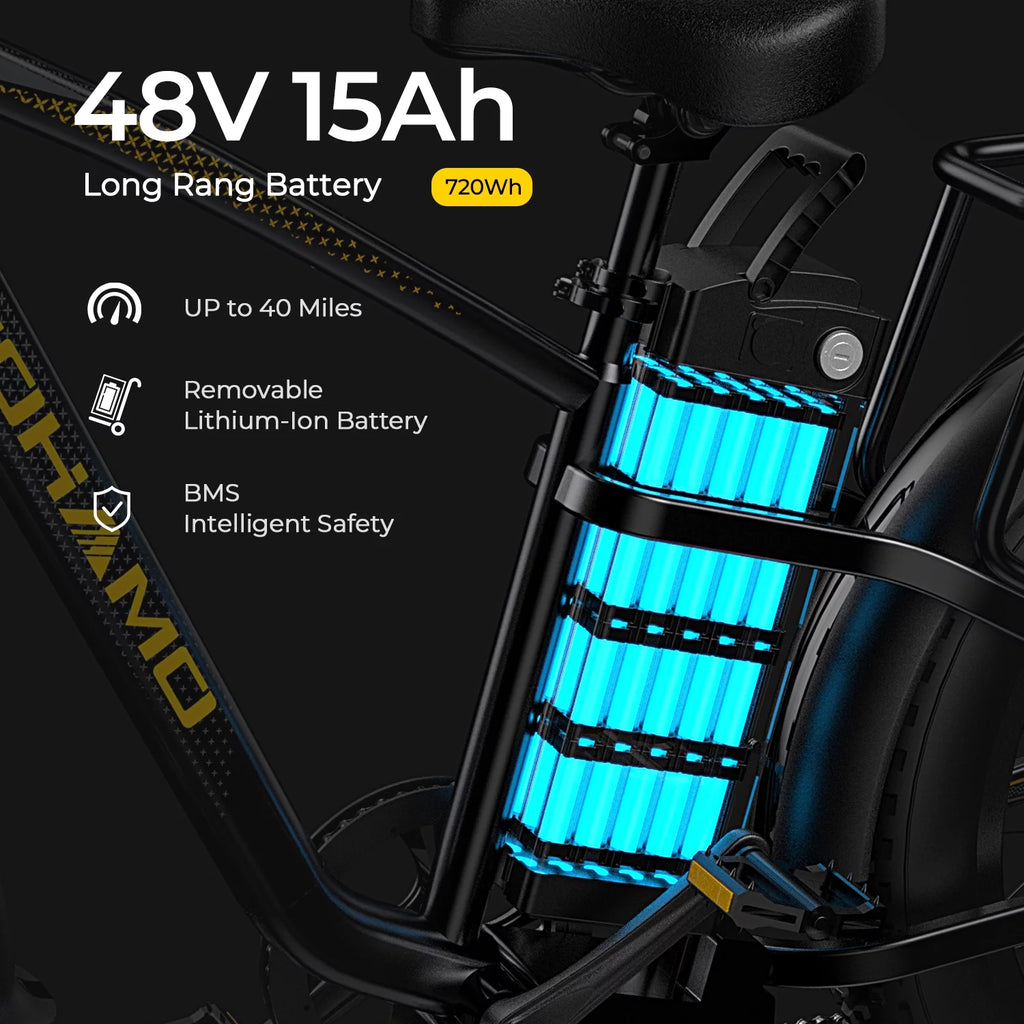 750W 48V 15Ah Fat Tire Electric Mountain Bike F876947