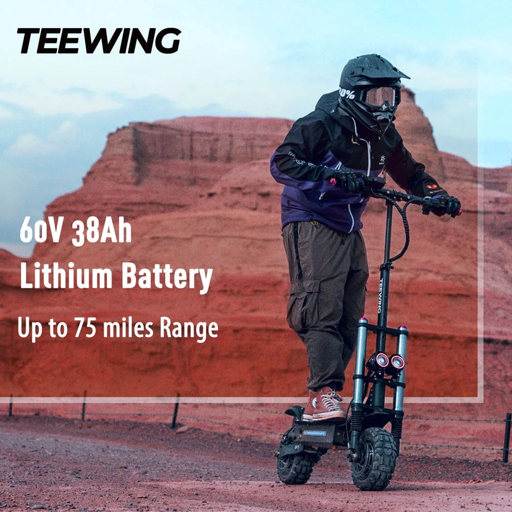 6000W Dual Motor Electric Scooter 55 mph 75 Miles X879363