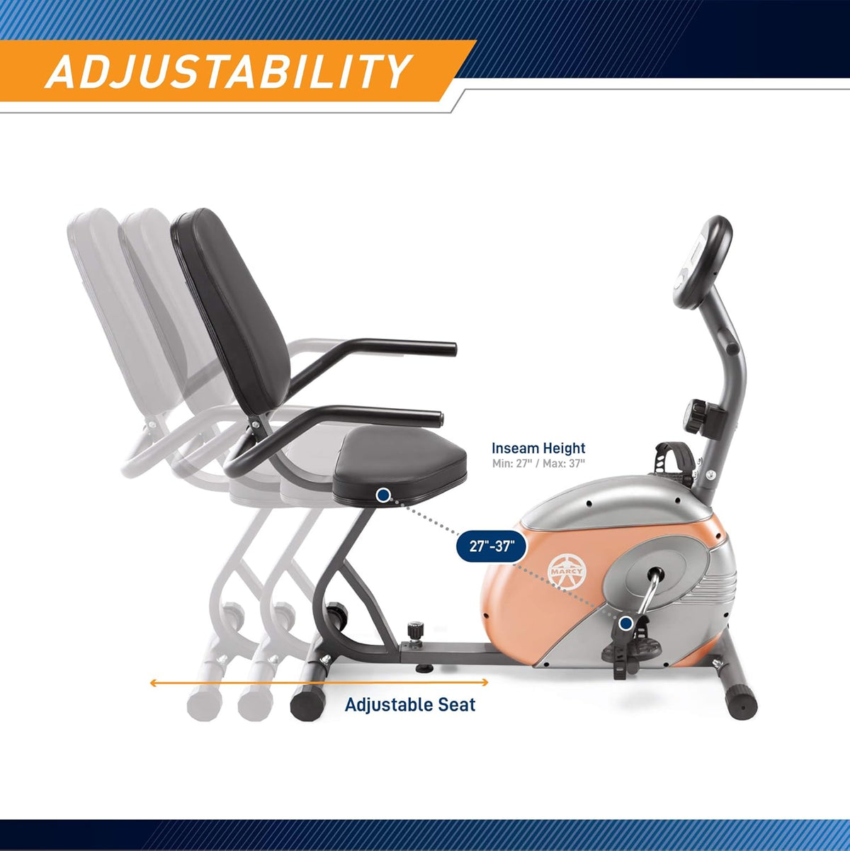 Recumbent Exercise Bike with Resistance K57257