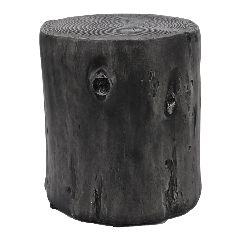 Faux Wood Round Side Table L14435
