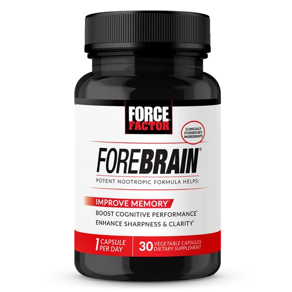 30 Capsules Brain Supplement with Caffeine, Bacopa, and Huperzine A K535