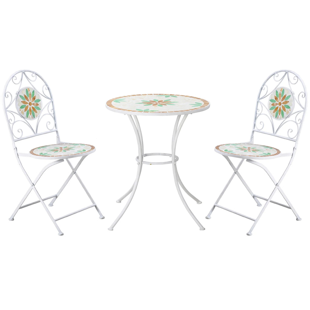Folding 3 Piece Bistro Set O772998