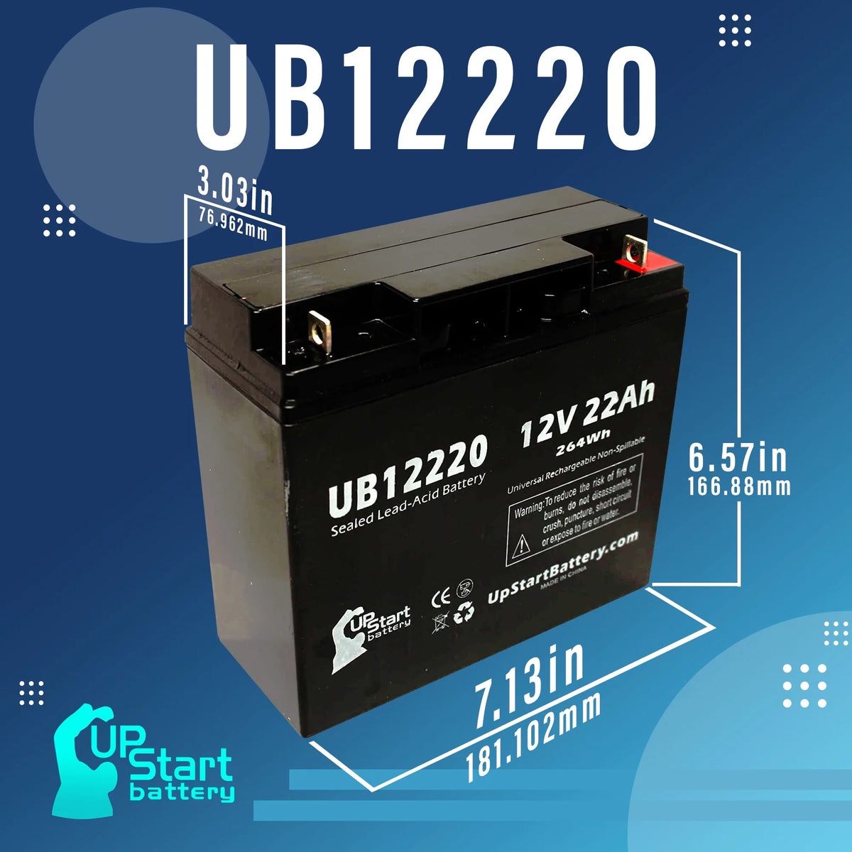 12V 22Ah Sealed Lead Acid Battery Z76573