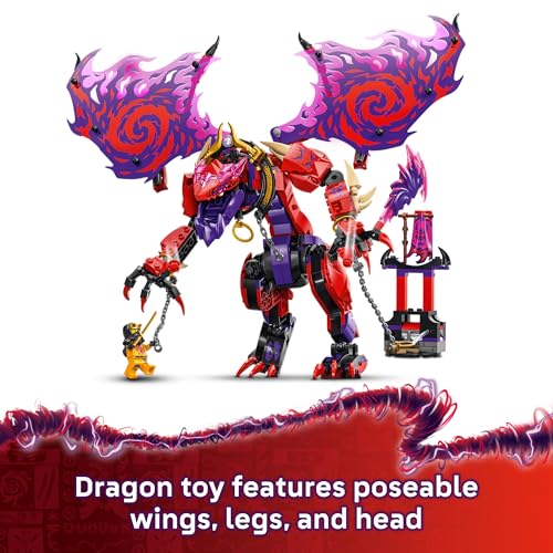 Thunderfang Dragon of Chaos Building Toy with 6 Minifigures and Poseable Dragon Figure L339467
