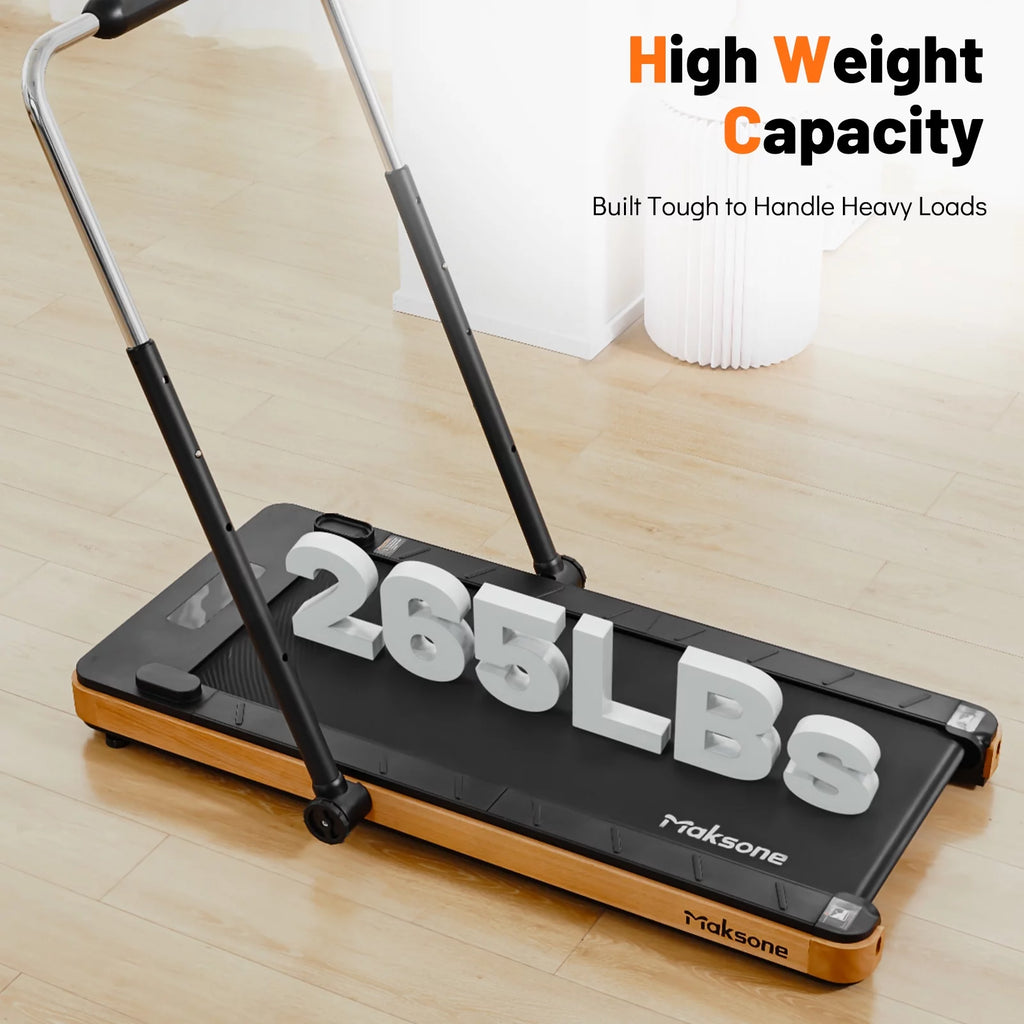 3HP Folding Walking Pad Treadmill with Adjustable Handlebar G58218