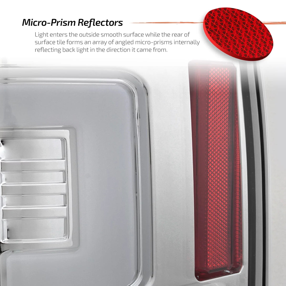 Chrome LED Tail Lights Pair P3061