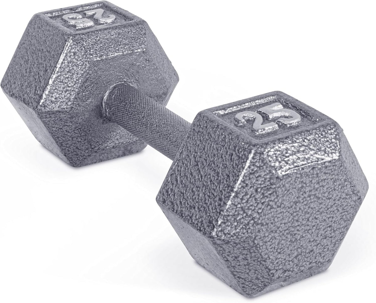 25 lb Cast Iron Hex Dumbbell H50030