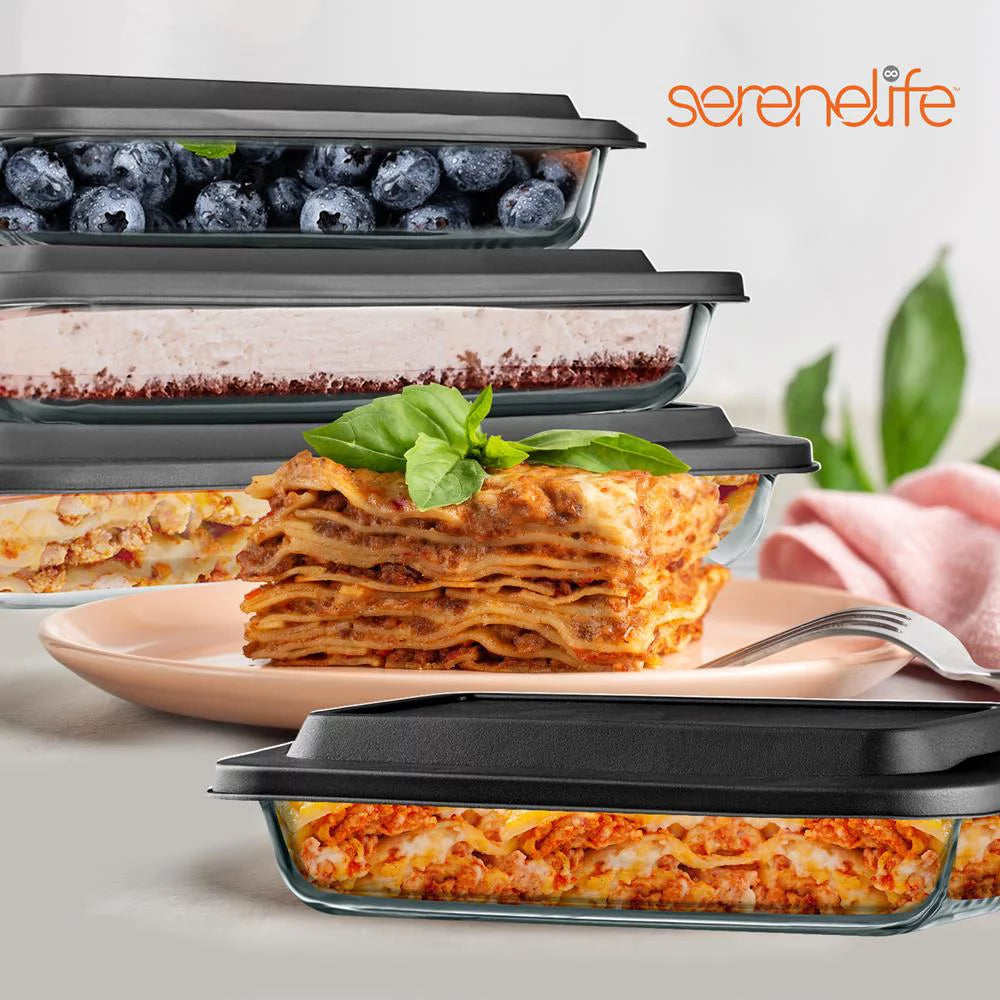 Glass Bakeware Set with PE Lid L707924