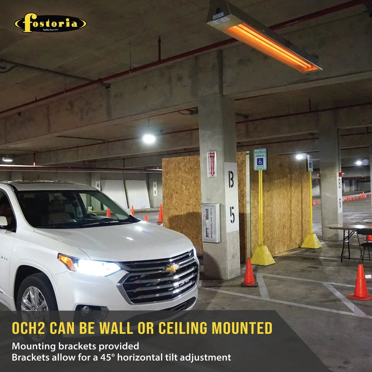 Wall Mounted Ceiling Mounted Heater 6 kW Stainless Steel L30892