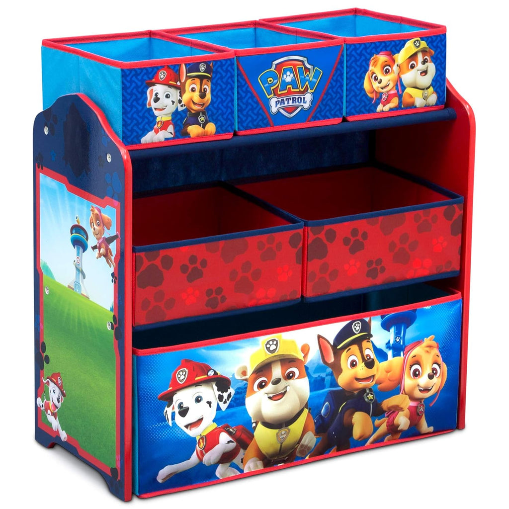 Plastic Toddler Bed with Toy Organizer S388308