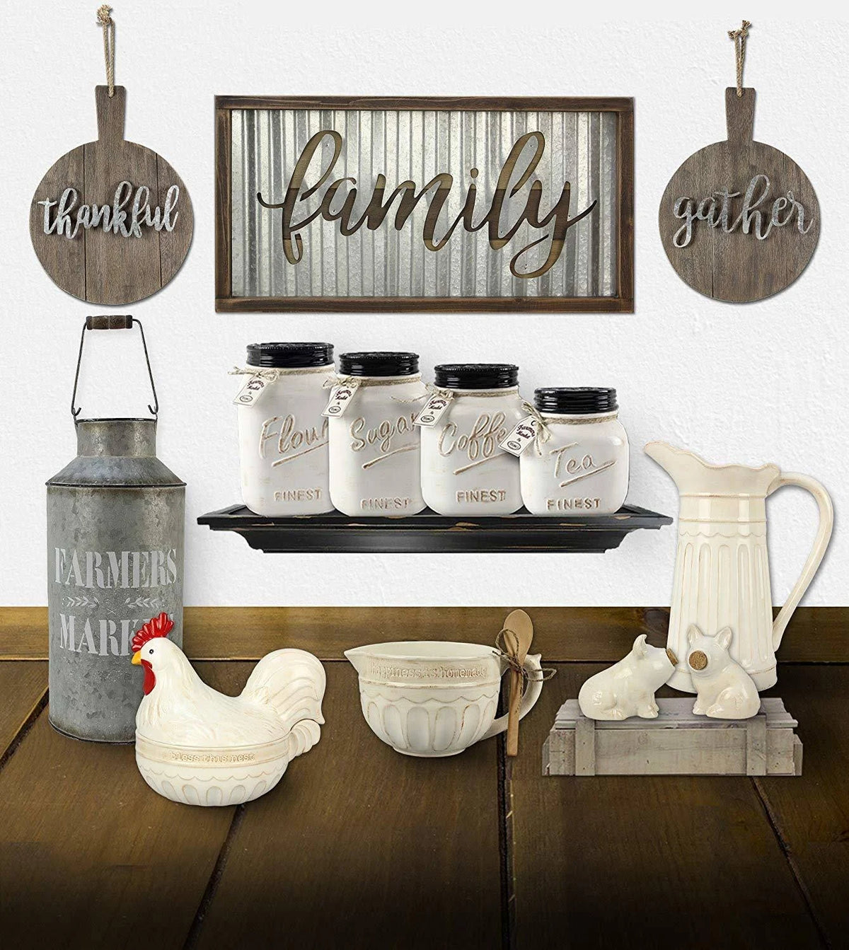 4 Piece Ceramic Canister Set J273
