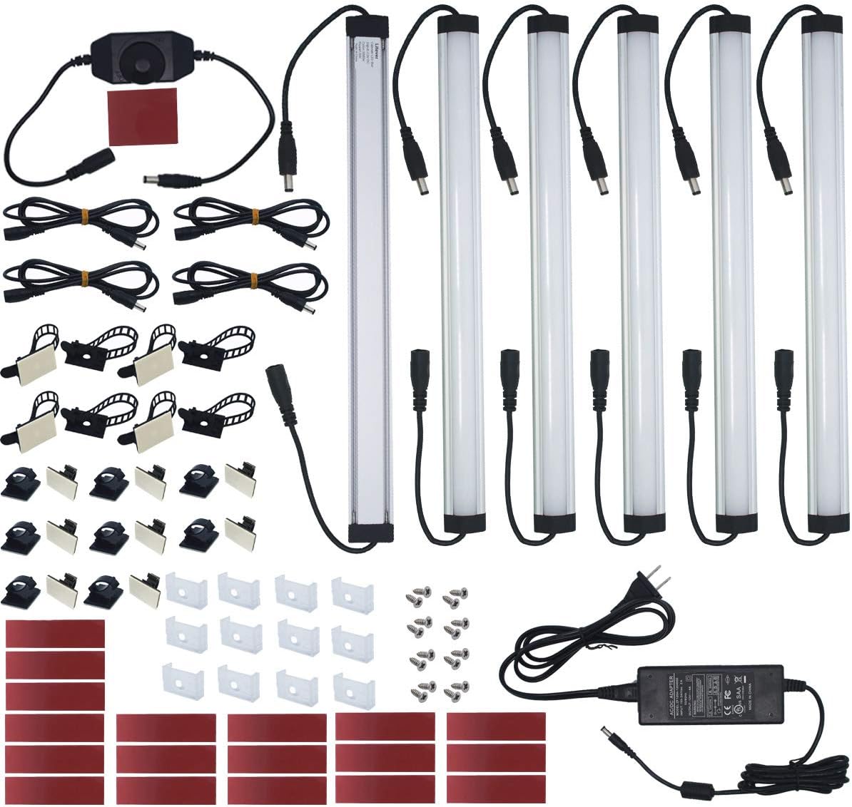 6 PCS 12 Inches LED Light Bars, Daylight White, 31W 2000 Lumen M21963