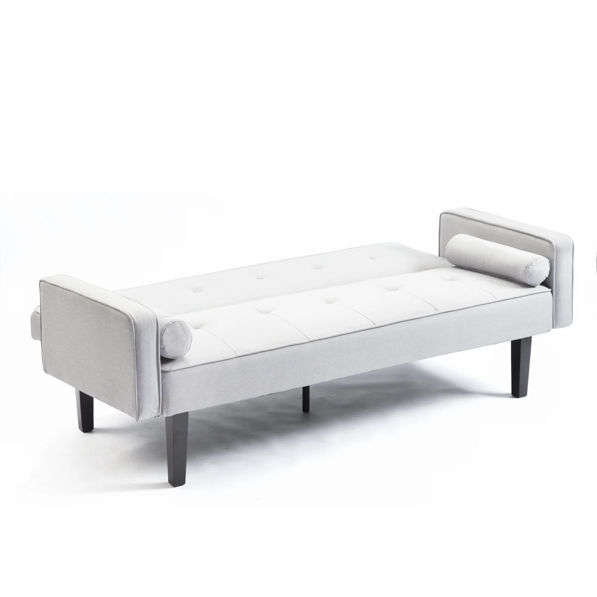 Linen Futon Sofa Bed with Armrests D608