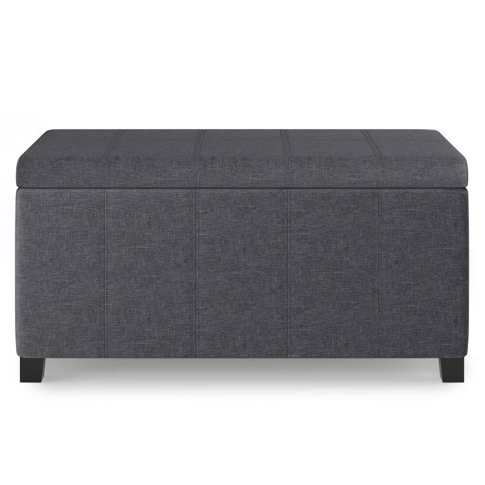 36 inch Slate Grey Storage Ottoman D151525