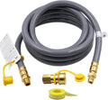 15FT 3/4 Inch ID Natural Gas Hose with Quick Connect Fittings N7109