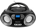 Portable CD Player Boombox with Bluetooth, FM Radio, USB Port N8891