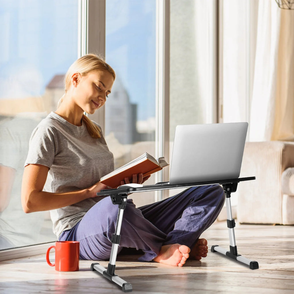 Foldable Laptop Table Stand Height Angle Adjustable Desk Tray L16694