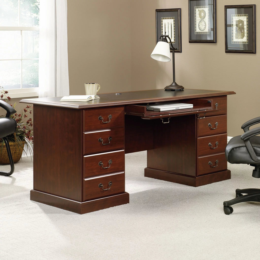 Classic Cherry Finish Executive Desk K2706