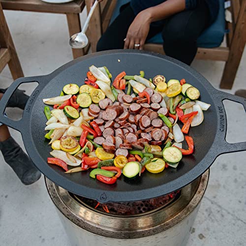 Large Cast Iron Wok Top, 18", 2.5" Depth I64319