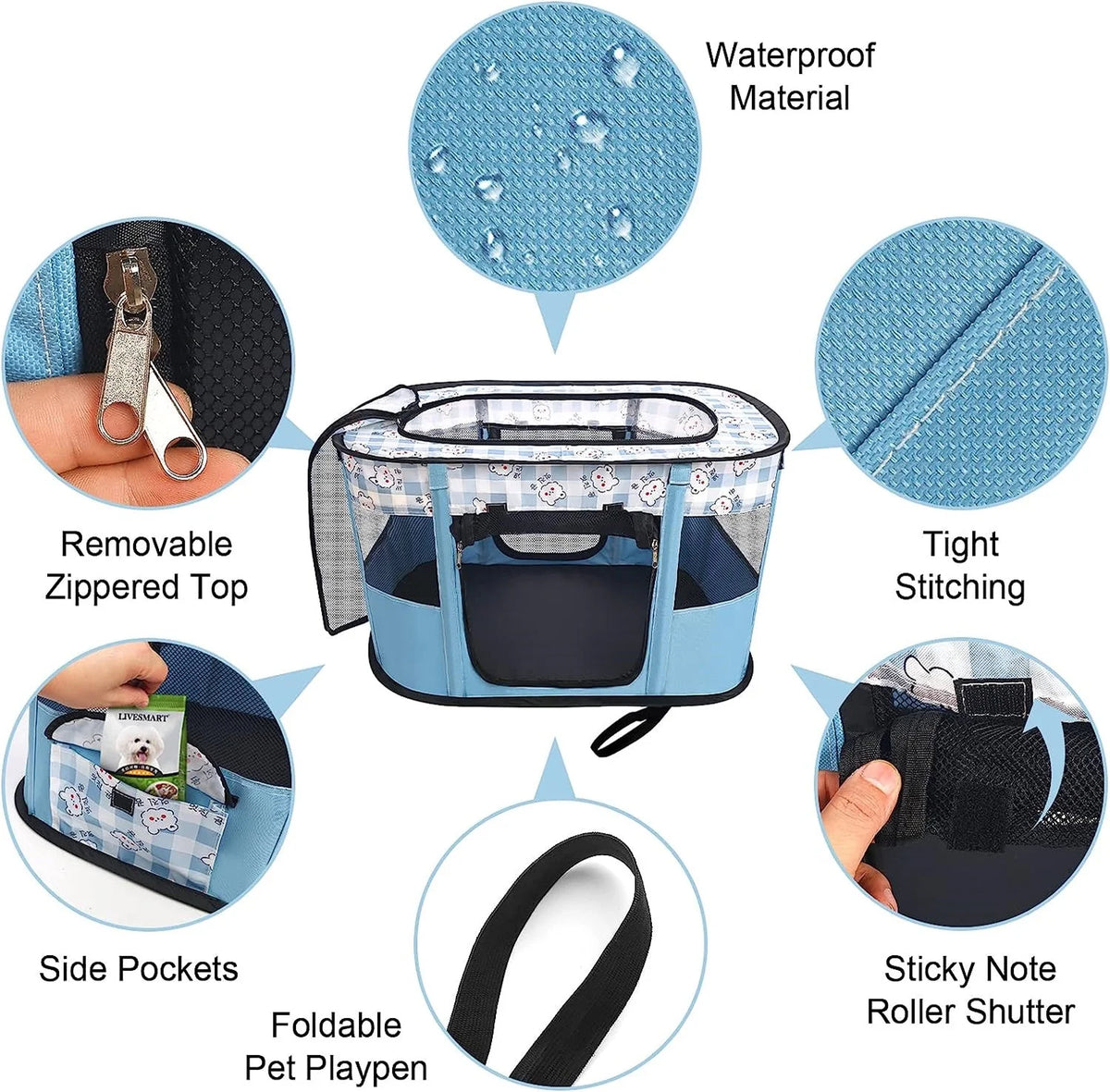 Portable Collapsible Dog Crate U48904