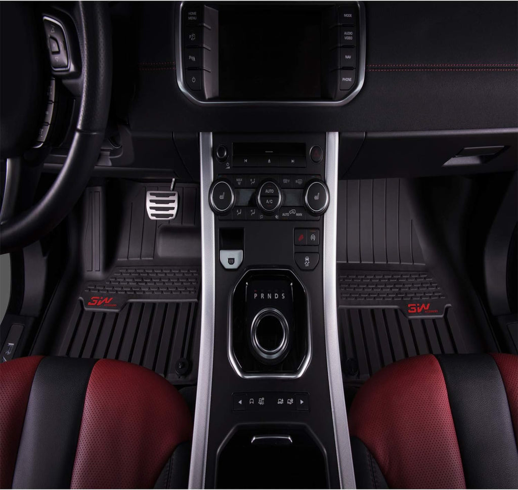 TPE All Weather Custom Fit Floor Mats 1st & 2nd Row Full Set Black R71816