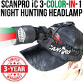 3-Color-in-1 Green Red White LED Night Hunting Headlamp Kit I4272