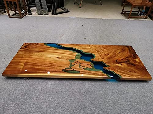 Large Live Edge Epoxy Resin Dining Table (16.5" Inches Tall, 36 x 20inches) L92860
