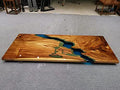 Large Live Edge Epoxy Resin Dining Table (16.5" Inches Tall, 36 x 20inches) L92860